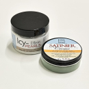 Satinier Creme in Salbei. + Icy Pearls
